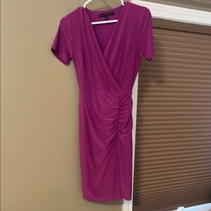 White House Black Market Purple Midi Dress